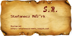 Stefanecz Márk névjegykártya
